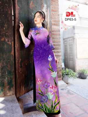 Vải Áo Dài Hoa Sen AD DP63 12